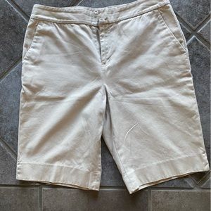 Ralph Lauren Petite Bermuda Shorts; Size 8; khaki, Vintage